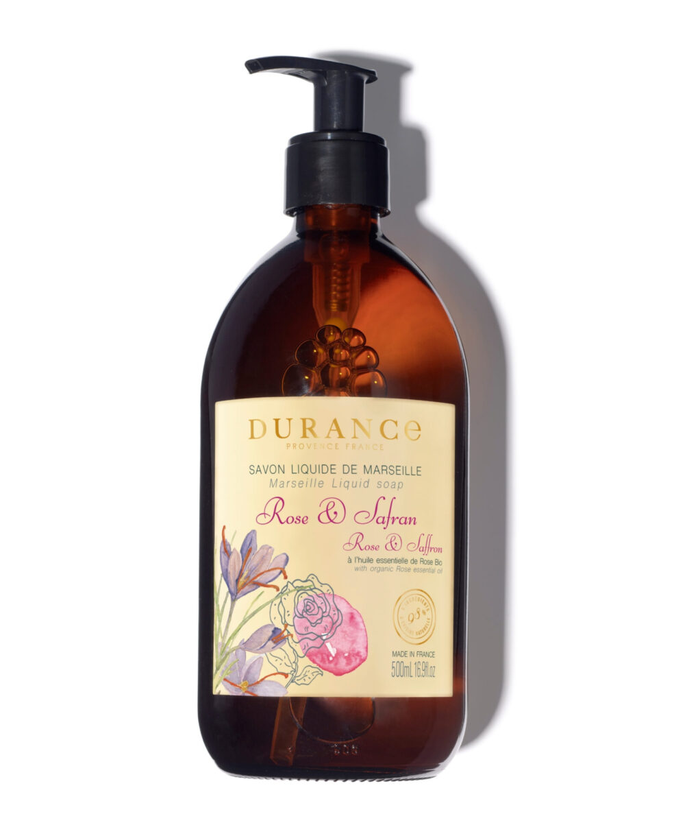 MARSEILLE LIQUID SOAP ROSE & SAFFRON 500ML
