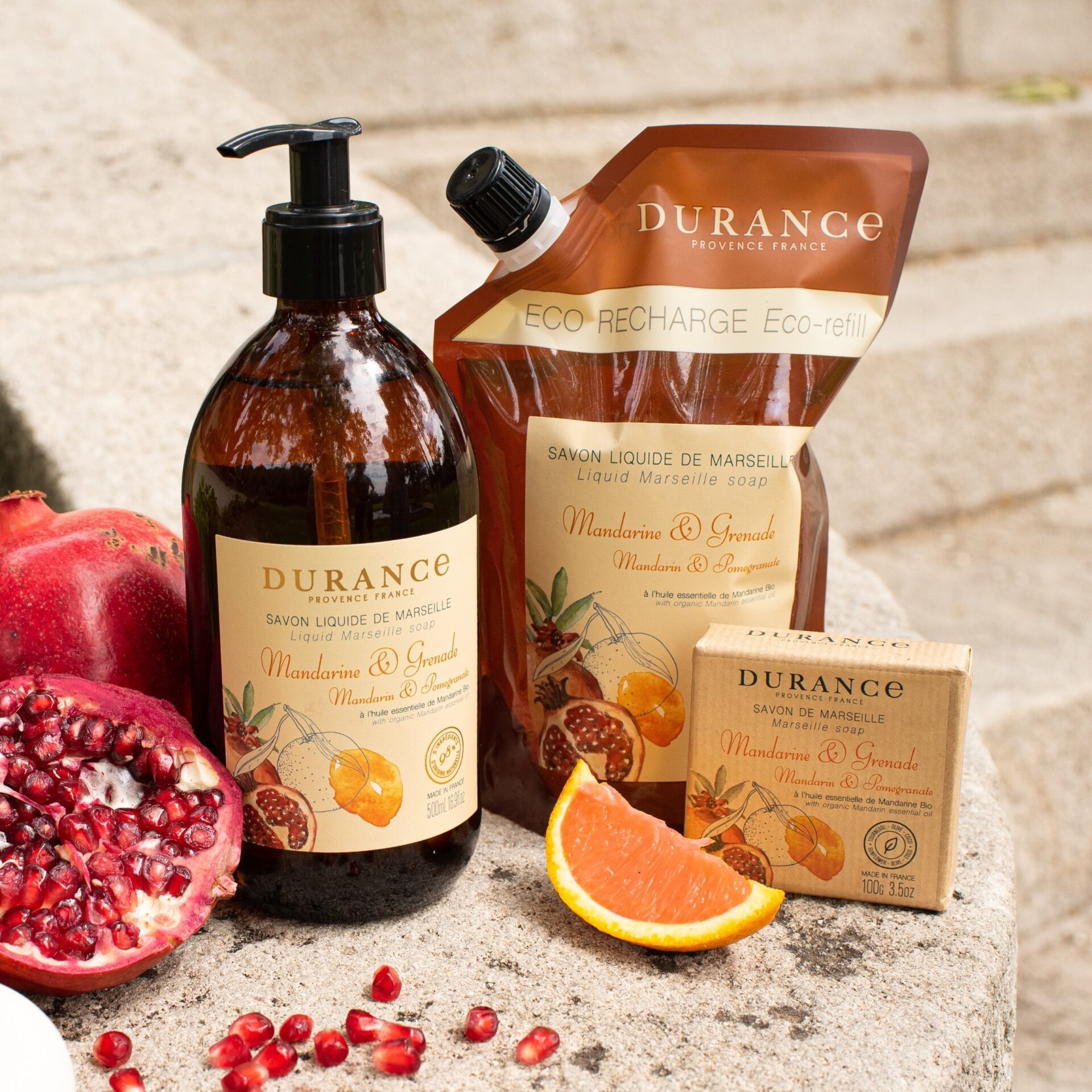 MARSEILLE LIQUID SOAP MANDARIN & POMEGRANATE 500ML 3