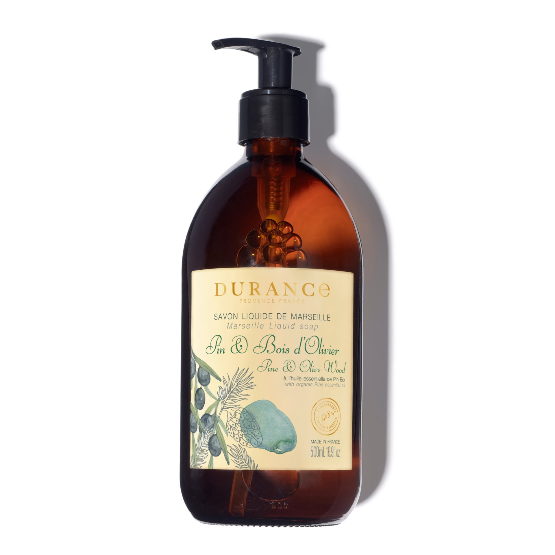 MARSEILLE LIQUID SOAP PINE & OLIVE WOOD 500ML
