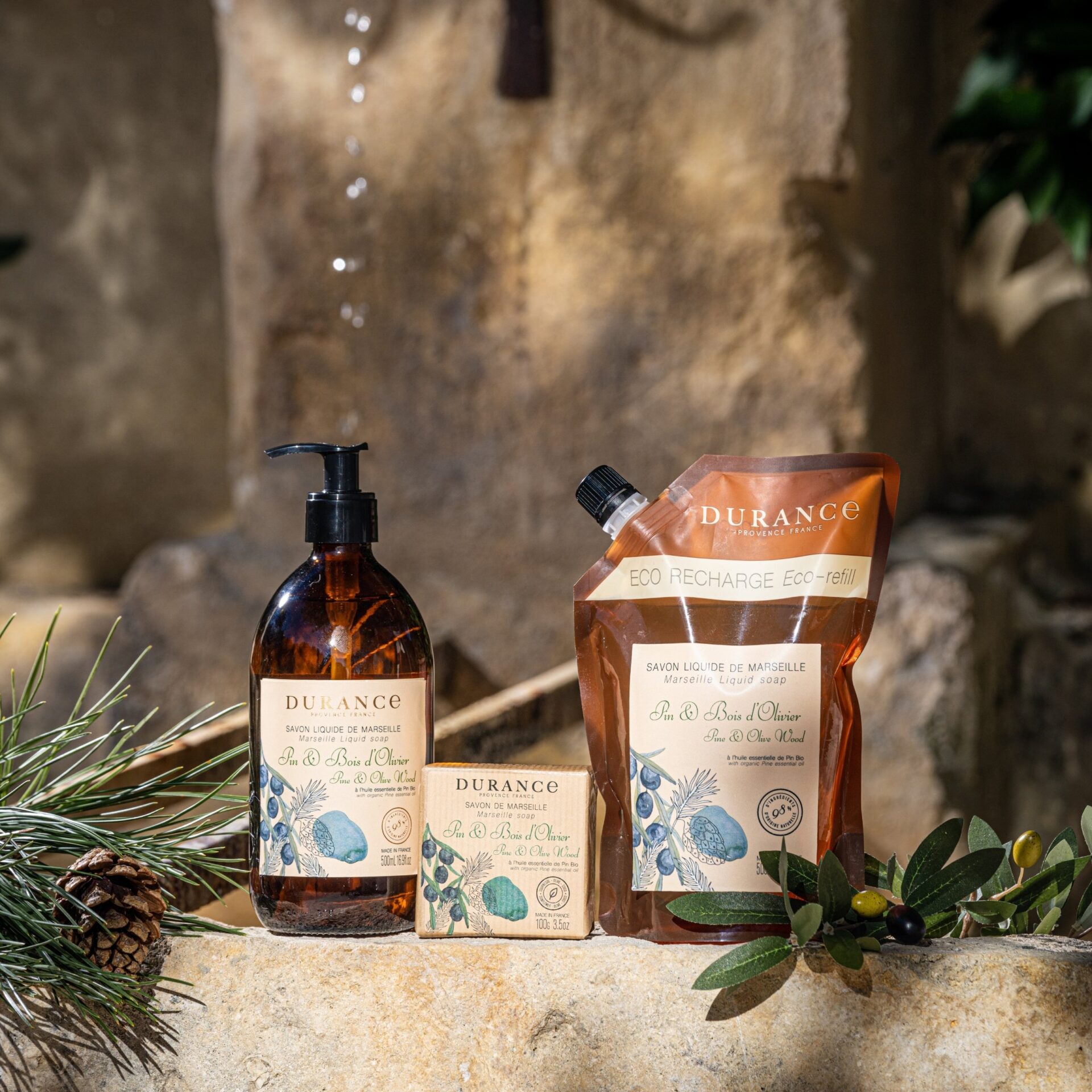 MARSEILLE LIQUID SOAP PINE & OLIVE WOOD 500ML 3